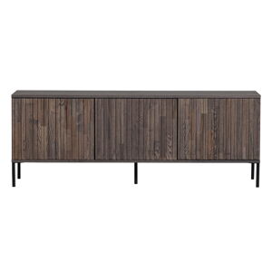 Hnedý TV stolík v dekore jaseňa 150x56 cm Gravure – WOOOD