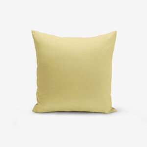 Horčicovožltá obliečka na vankúš Minimalist Cushion Covers Düz, 45 × 45 cm