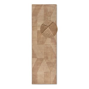 Béžový ručne tkaný vlnený behúň 80x250 cm Ursule – Villeroy&Boch