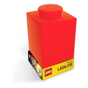 Červené silikónové nočné svetielko LEGO® Classic Brick