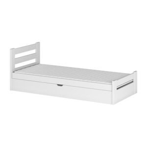 Biela detská posteľ s úložným priestorom 80x200 cm Nela - Lano Meble