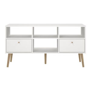 Biely TV stolík 117x61 cm Bodo – Tvilum
