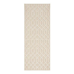 Krémovobiely behúň z viskózy Mint Rugs Caine, 80 × 250 cm