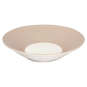 Béžový hlboký  porcelánový tanier ø 23 cm Alice – Green Gate