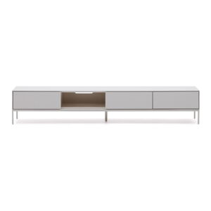 Biely TV stolík 195x35 cm Vedrana – Kave Home