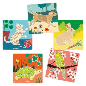 Sada 5 šablón Djeco Animals