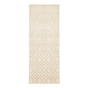 Krémovobiely behúň z viskózy Mint Rugs Iris, 80 × 250 cm