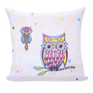 Obliečka na vankúš z mikrovlákna DecoKing Owls Summerstory, 80 × 80 cm