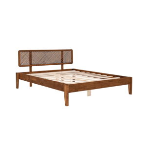 Jednolôžková posteľ zo smrekového dreva s roštom 90x200 cm v prírodnej farbe/tmavohnedá Izabelya – Kalune Design