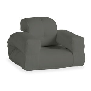 Tmavosivé rozkladacie kreslo vhodné do exteriéru Karup Design Design OUT™ Hippo Dark Grey