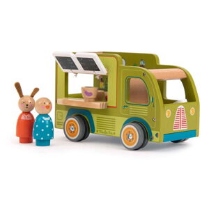 Drevené autíčko La Grande Famille Food Truck  – Moulin Roty