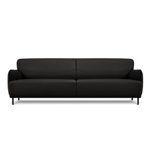 Čierna kožená pohovka Windsor & Co Sofas Neso, 235 x 90 cm