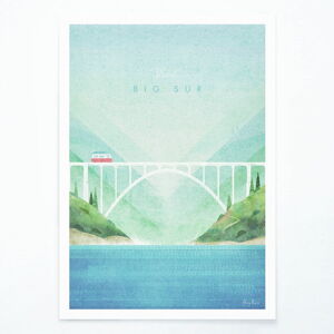 Plagát Travelposter Big Sur, A3