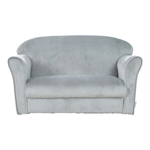 Svetlosivá zamatová detská pohovka 78 cm Lil Sofa – Roba