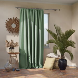 Svetlozelený zatemňovací/termo záves 140x270 cm Pleat – Restilo