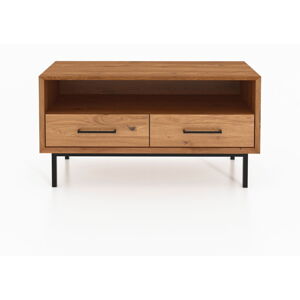 TV stolík z dubového dreva v prírodnej farbe 90x50 cm Abies - The Beds