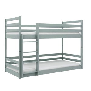 Sivá poschodová detská posteľ 80x160 cm Mini - Lano Meble