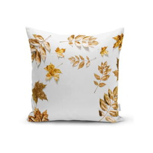 Obliečka na vankúš Minimalist Cushion Covers Golden Leaves, 42 x 42 cm