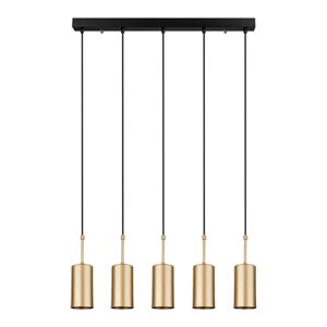 Závesné svietidlo v zlatej farbe Squid Lighting Geo, výška 120 cm