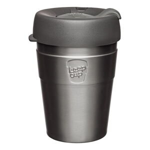 Sivý cestovný hrnček s vekom KeepCup Nitro Thermal, 340 ml