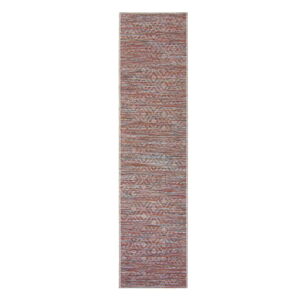 Červeno-béžový vonkajší behúň Flair Rugs Sunset, 60 x 230 cm