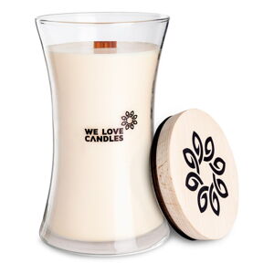 Sviečka zo sójového vosku We Love Candles Ivory Cotton, doba horenia 150 hodín