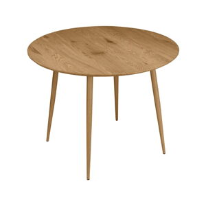 Okrúhly jedálenský stôl v dekore duba v prírodnej farbe ø 100 cm Monza – Støraa