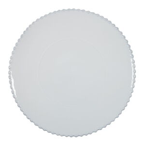 Biely kameninový servírovací tanier Costa Nova Pearl, ⌀ 33 cm