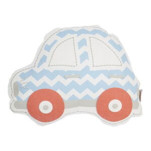 Modro-červený detský vankúšik s prímesou bavlny Mike & Co. NEW YORK Pillow Toy Car, 32 x 25 cm