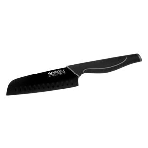 Čierny antikoro nôž santoku Nirosta Wave