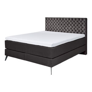 Antracitová boxspring posteľ 200x200 cm La Maison - Meise Möbel