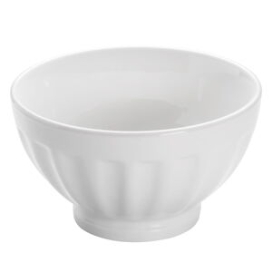 Biela porcelánová miska Maxwell & Williams Basic Ribbed, ø 15,5 cm