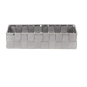 Sivý kúpeľňový organizér Compactor Stan, 30 x 12 cm