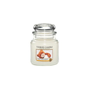 Vonná sviečka Yankee Candle Soft Blanket, doba horenia 65 h