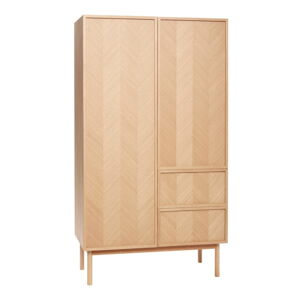 Šatníková skriňa z dubového dreva 100x180 cm Herringbone - Hübsch