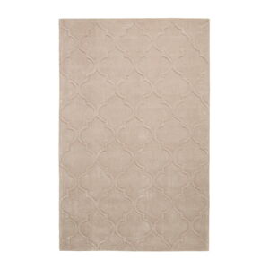 Béžový ručne tuftovaný koberec Think Rugs Hong Kong Puro Beige, 120 × 170 cm
