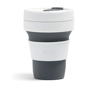 Sivo-biely skladací hrnček Stojo Pocket Cup, 355 ml