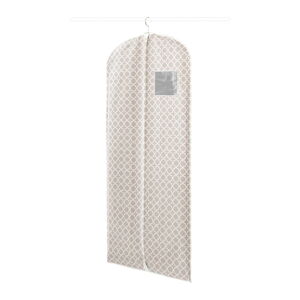 Béžový závesný obal na šaty Compactor, výška 137 cm