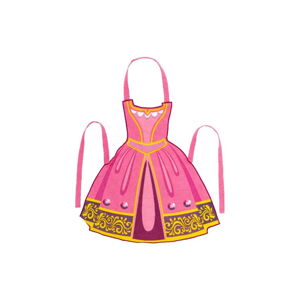 Detská zástera z recyklovanej bavlny Princess - Tiseco Home Studio