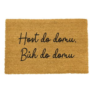 Rohožka z prírodného kokosového vlákna Artsy Doormats Host do domu, 40 x 60 cm