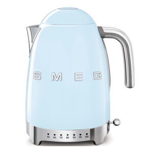 Svetlomodrá rýchlovarná kanvica z nehrdzavejúcej ocele 1,7 l Retro Style – SMEG