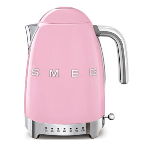 Ružová rýchlovarná kanvica z nehrdzavejúcej ocele 1,7 l Retro Style – SMEG