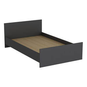 Antracitovosivá jednolôžková posteľ 120x200 cm Kale – Kalune Design