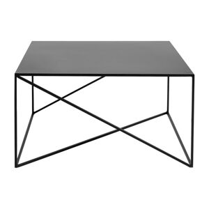 Čierny konferenčný stolík CustomForm Memo, 100 × 100 cm