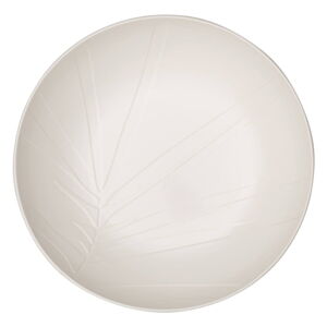 Servírovacia biela porcelánová miska Villeroy & Boch Leaf, ⌀ 26 cm