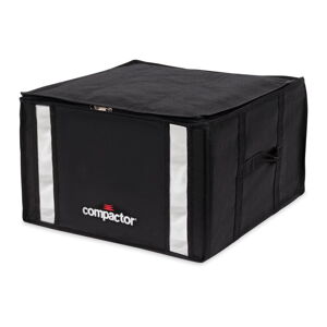 Čierny úložný box na oblečenie Compactor XXL Black Edition 3D Medium, 125 l