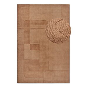 Hnedý ručne tkaný vlnený koberec 120x170 cm Charlotte – Villeroy&Boch