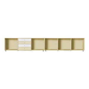 Svetložltá nízka komoda 267x61 cm Mistral – Hammel Furniture