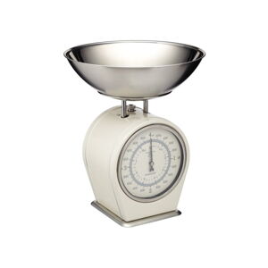 Krémovobiela kuchynská váha Kitchen Craft Living Nostalgia, nosnosť 4 kg