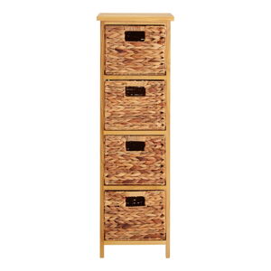 V prírodnej farbe vysoká komoda z masívu paulownie 32x100 cm – Premier Housewares